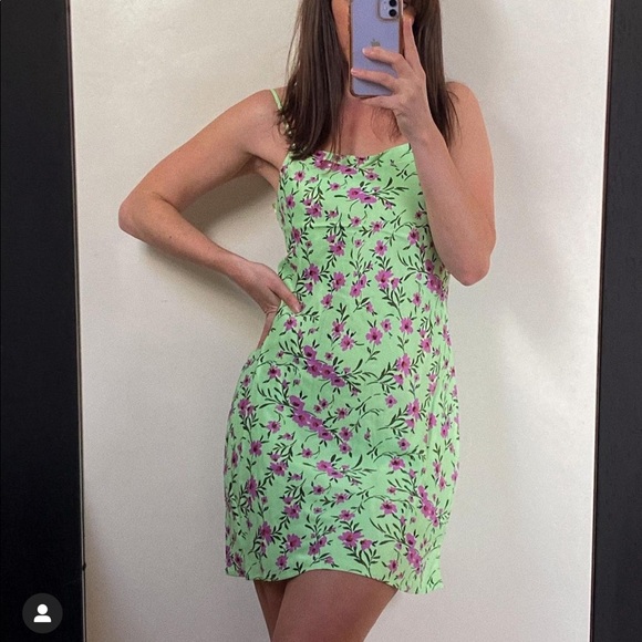 Zara satin effect print dress - Picture 6 of 15